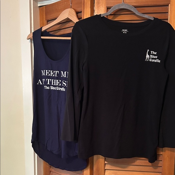 The Blue Giraffe Black and Navy Tops - Picture 1 of 3